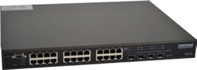 10/100/1000 BASE-T(X) + (2) Gigabit Combo Ports + (2) 100/1000 BASE-FX With Powe
