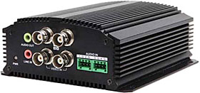 IP video enkodér, 4x vstup, WD1, RS-485, MicroSD, PoE
