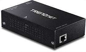 Extendér a zosilovač pre Gigabit PoE+ Ethernet, napájanie PoE/PoE+/48VDC