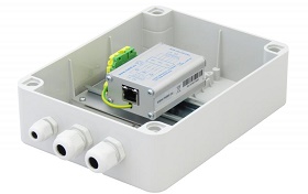 Prepäťová ochrana 10/100M Ethernet + PoE A/B alebo Hi PoE (max.90W), IP55