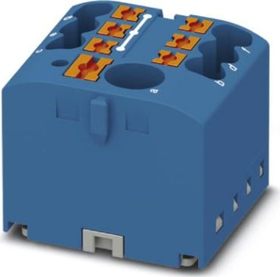 Push-In svorkovnica 500V/24A, 7 svoriek, vodiče prierez 0,14 až 4 mm2, modrá