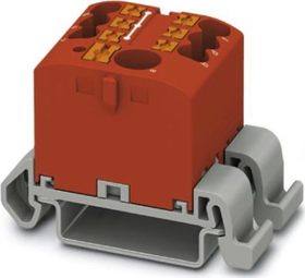 Push-In svorkovnica PTFIX 6/6X2,5 RD červená, bal. 10ks, vrátane adaptérov NS35A