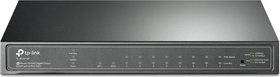 8 portový POE+ gigabitový L2 smart switch s 2 gigabitovými SFP slotmi, 61W