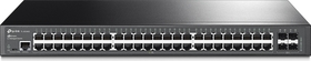 48 portový gigabitový L2+ riadený switch so 4 gigabitovými SFP slotmi, CLI, rack