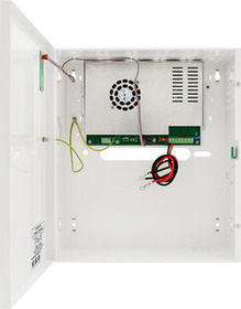 Zdroj v kryte 24 V ss / 9+1 A so signalizačnými LED, priestor pre aku 2 x 17 Ah