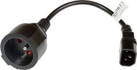 Redukcia pre UPS - zásuvka French type na zástrčku IEC320-C14, dĺžka 23cm