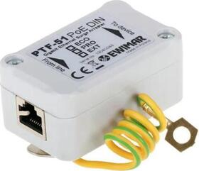 1ch prepäťová ochrana 100Mbit, PRO, 2x RJ-45, DIN lišta, podpora PoE