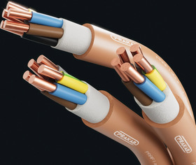 Hnedý kábel PRAFlaDur+ -O 2x1.5 RE, PH120-R, B2ca s1d1a1, 500m