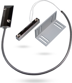 magnetický kontakt kovový, vratový, 4drát, 40cm, prac. mez. 75 mm