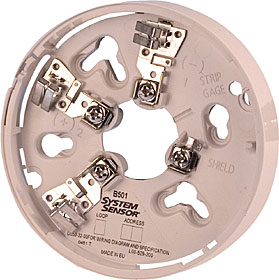 SS200 pätica, krémová, pre hlásiče System Sensor rady 200