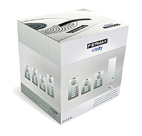 NEW CITY 4+N audio kit pre 4 účastníkov s telefónmi Loft, bez el. otvárača
