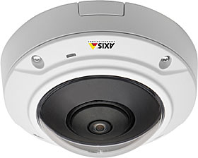 AXIS M3007-PV - IP hemisférická dome kamera, 5MP, f=1.3mm, antivandal, IP42